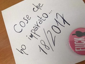 Cose che ho imparato: 18/2017